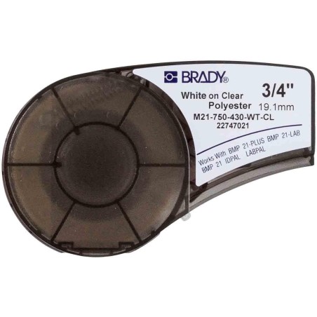 Brady Polyester tape for M211 M210 - M21-750-430-WT-CL
